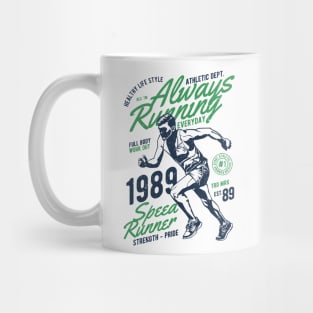 Running Jogging Athlete Athletic College Highschool CrossCountry Runner Races Sports Mug